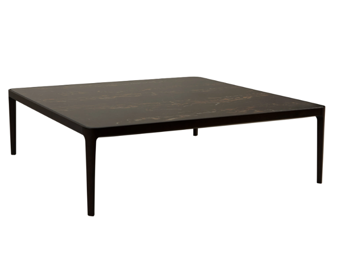 FIDELIO - Low square porcelain stoneware coffee table _ Tonin Casa